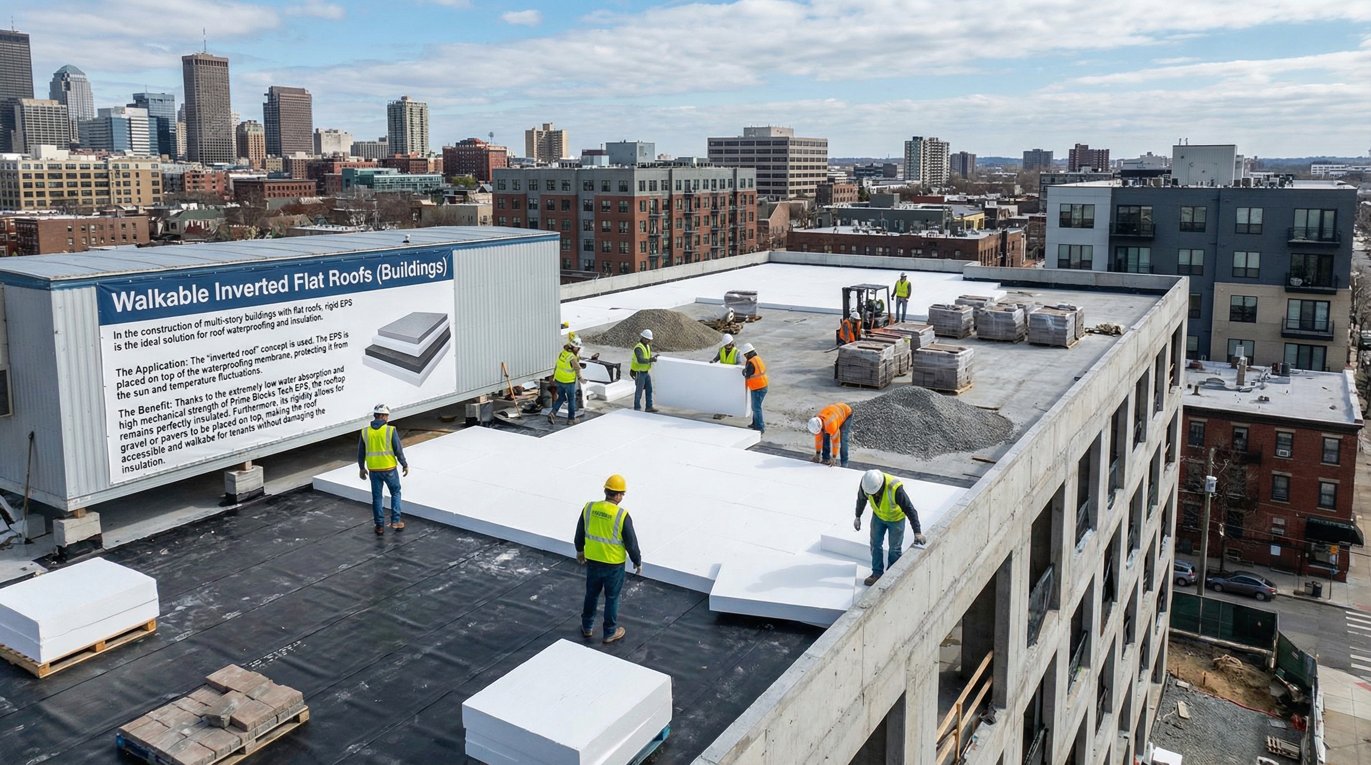 Walkable Inverted Flat Roofs